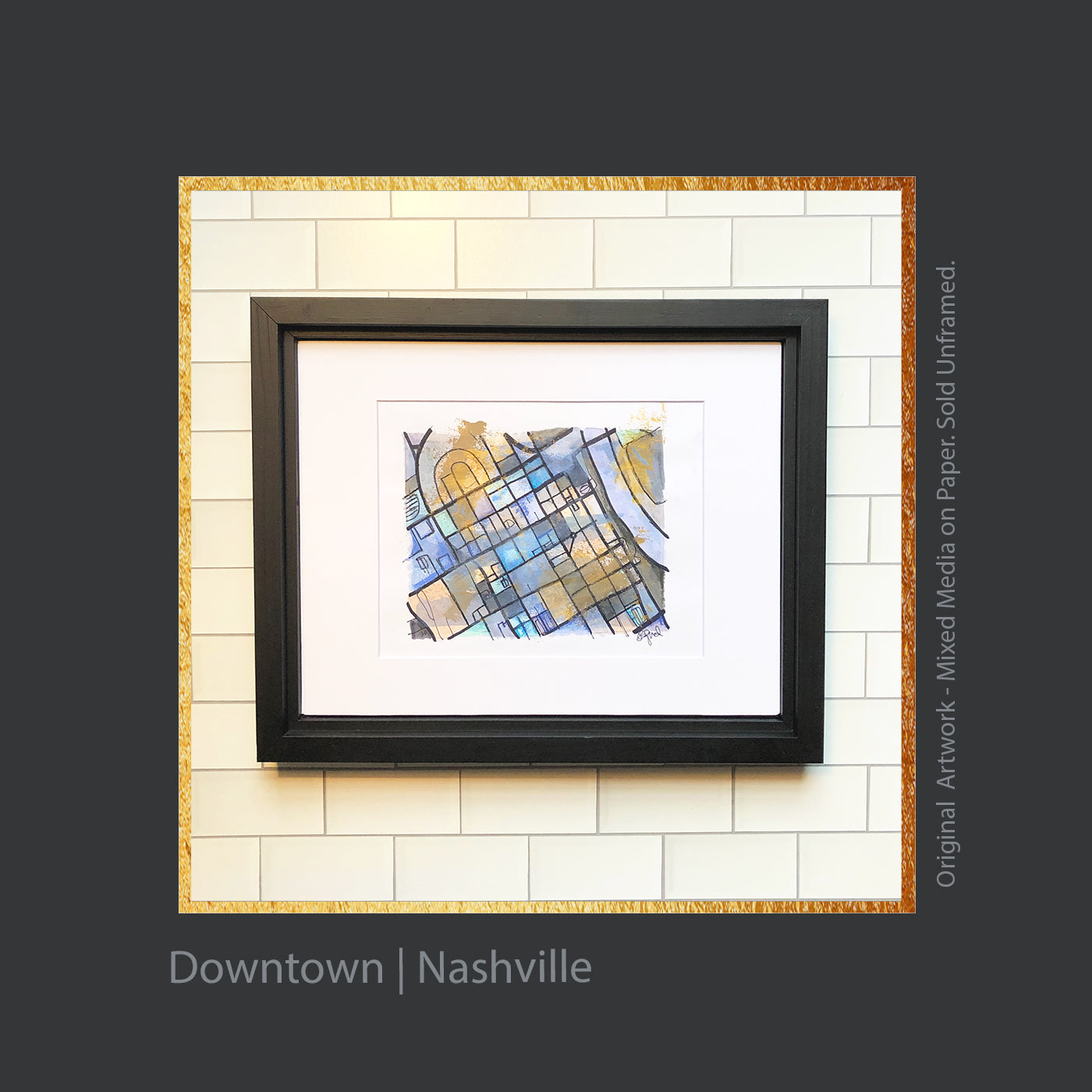 Downtown Nashville Blue and Gray
