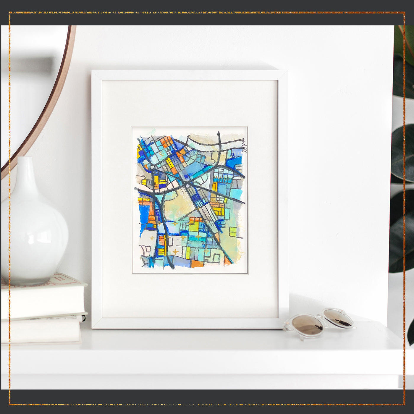 Wedgewood Houston - Blue and Orange