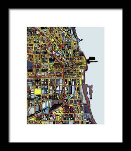 Chicago Vertical - Framed Print