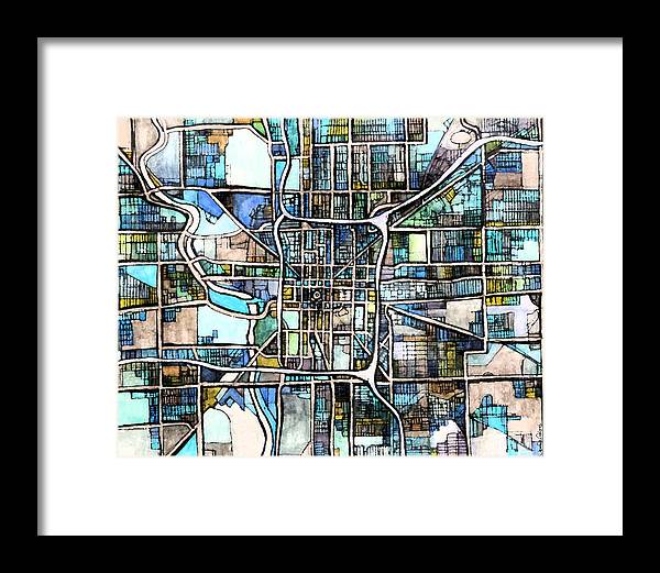 Indianapolis, IN - Framed Print