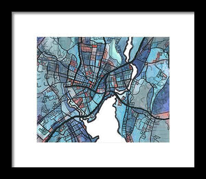 New Haven, CT - Framed Print